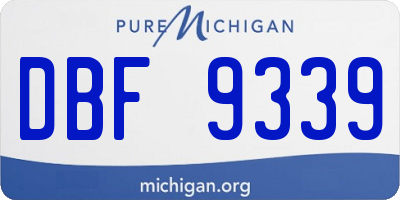 MI license plate DBF9339