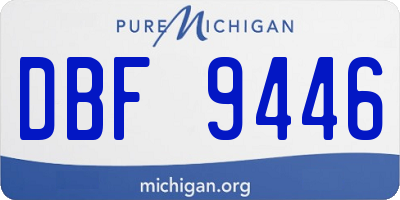 MI license plate DBF9446