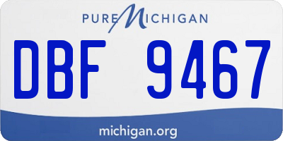 MI license plate DBF9467