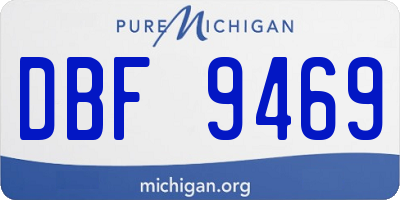 MI license plate DBF9469