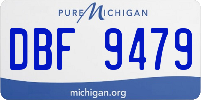 MI license plate DBF9479