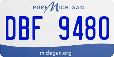 MI license plate DBF9480
