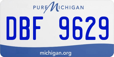 MI license plate DBF9629