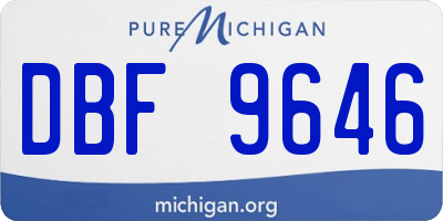 MI license plate DBF9646