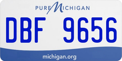 MI license plate DBF9656