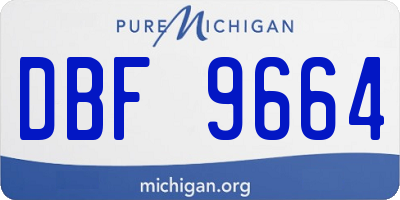 MI license plate DBF9664