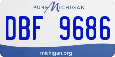 MI license plate DBF9686