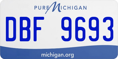 MI license plate DBF9693