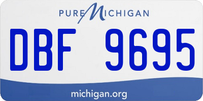 MI license plate DBF9695