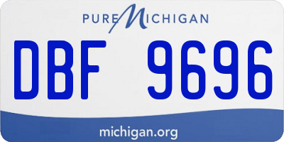 MI license plate DBF9696