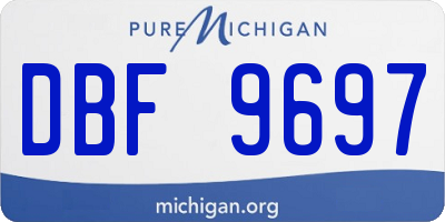 MI license plate DBF9697