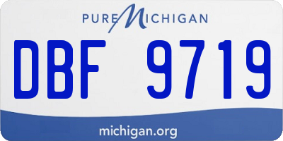MI license plate DBF9719
