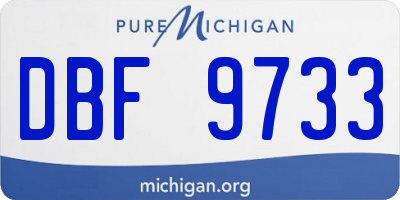 MI license plate DBF9733