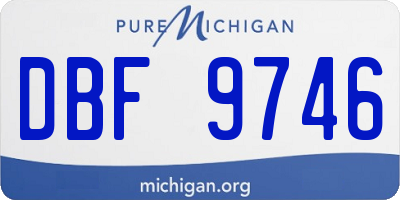 MI license plate DBF9746