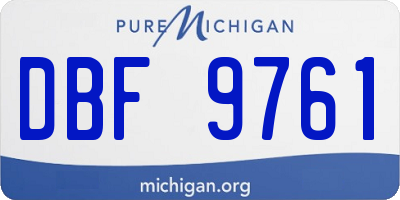 MI license plate DBF9761
