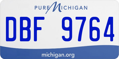 MI license plate DBF9764