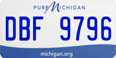 MI license plate DBF9796