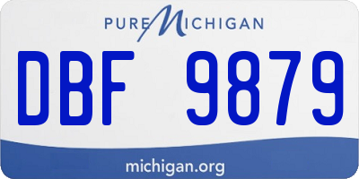 MI license plate DBF9879