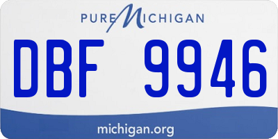 MI license plate DBF9946