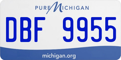 MI license plate DBF9955