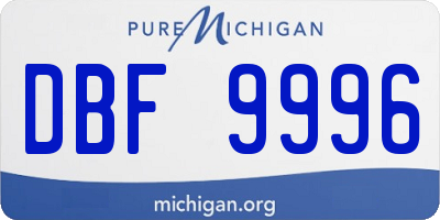 MI license plate DBF9996