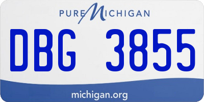 MI license plate DBG3855