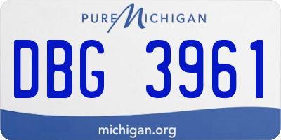 MI license plate DBG3961