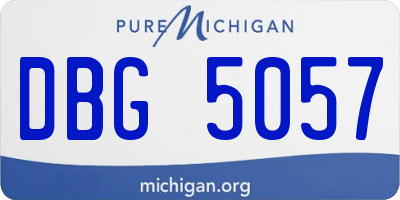 MI license plate DBG5057