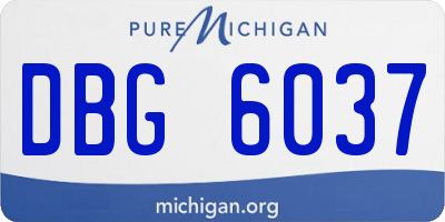 MI license plate DBG6037
