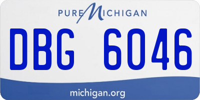 MI license plate DBG6046