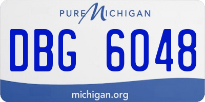 MI license plate DBG6048
