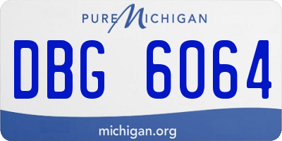 MI license plate DBG6064