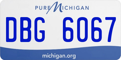 MI license plate DBG6067