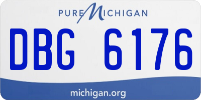 MI license plate DBG6176