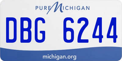 MI license plate DBG6244