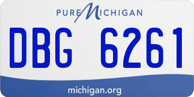 MI license plate DBG6261