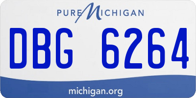 MI license plate DBG6264