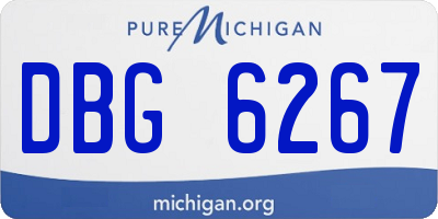 MI license plate DBG6267