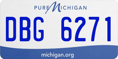 MI license plate DBG6271