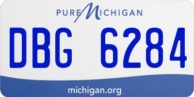 MI license plate DBG6284