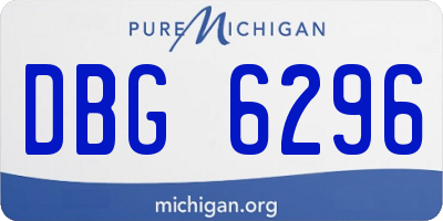 MI license plate DBG6296
