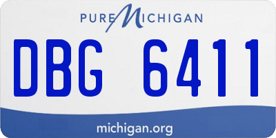 MI license plate DBG6411