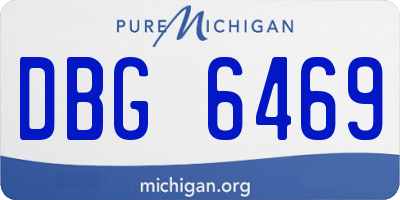 MI license plate DBG6469