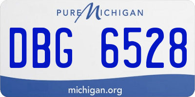 MI license plate DBG6528