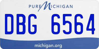 MI license plate DBG6564