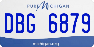 MI license plate DBG6879