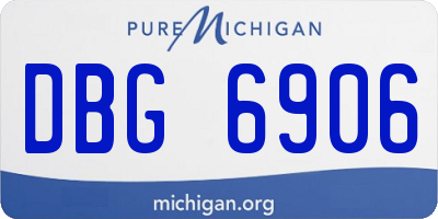 MI license plate DBG6906