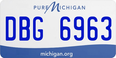 MI license plate DBG6963