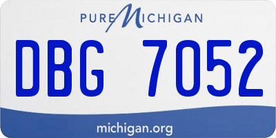MI license plate DBG7052