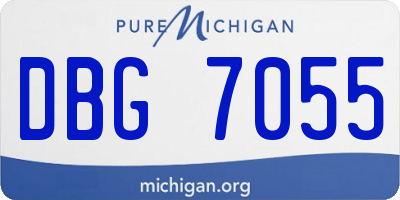MI license plate DBG7055